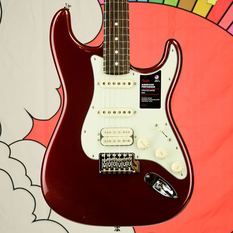 

Fender American Performer Stratocaster HSS, гриф из палисандра, баклажан 0114920345