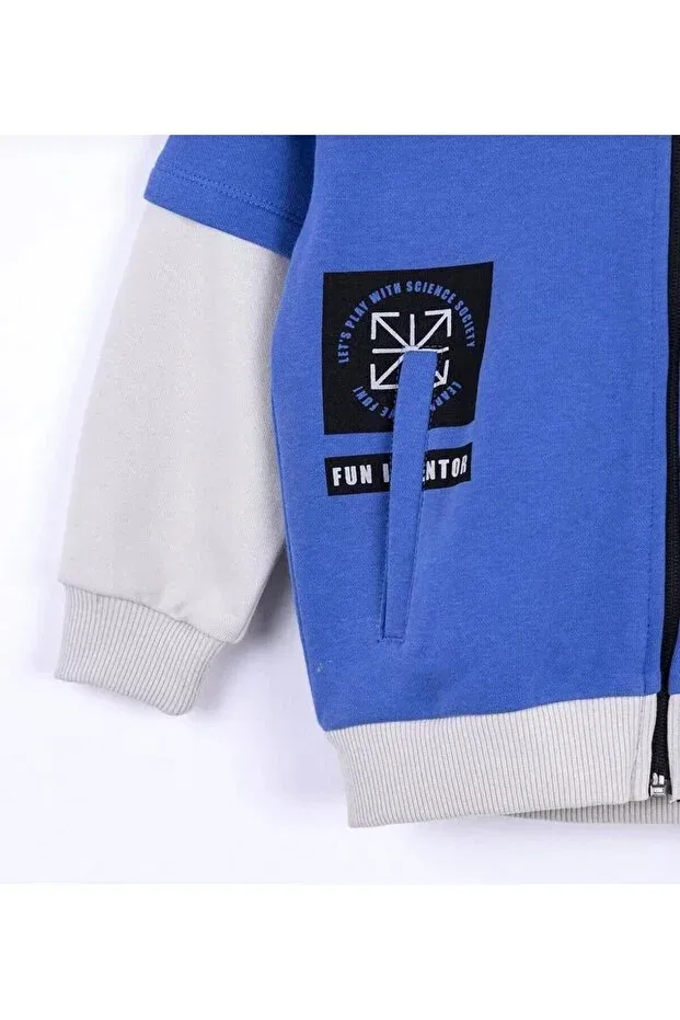 Детское худи-кардиган с капюшоном для мальчиков Nk Kids, Blue — фото 2