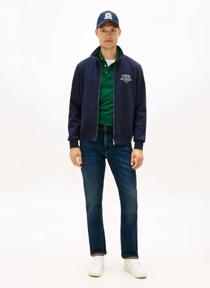 Куртка спортивная с воротником-стойкой Tommy Hilfiger, голубой — фото 4
