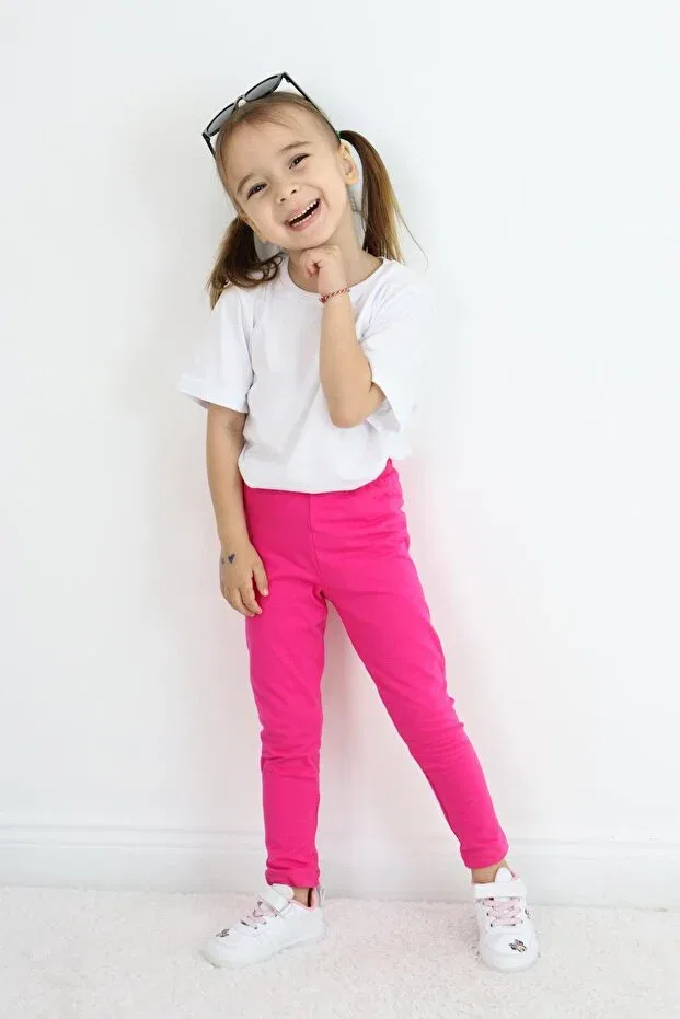 Детские леггинсы для девочек хлопковые Basic Miababy, Floria