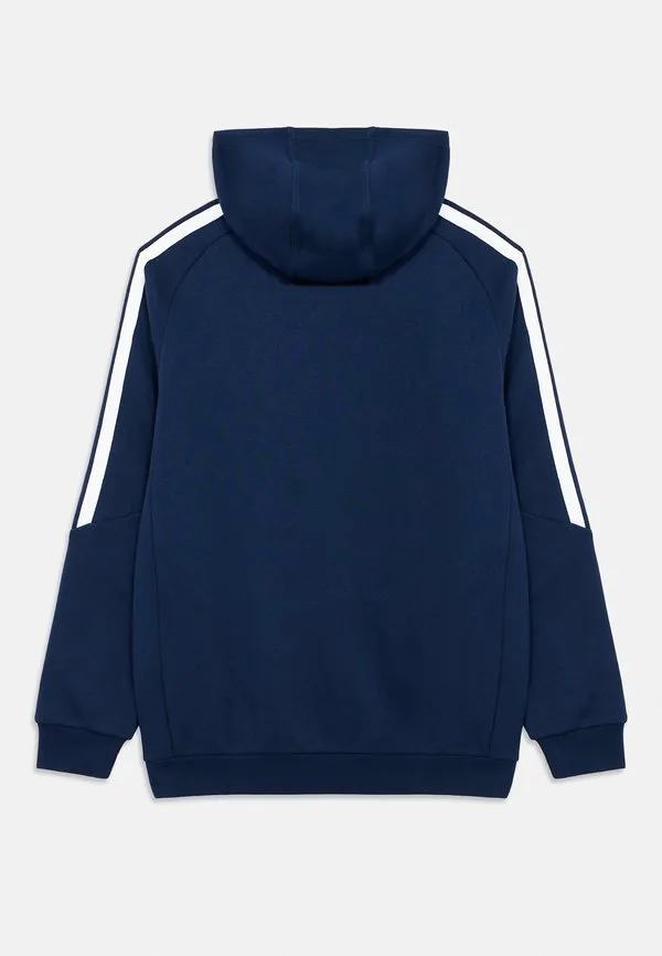 Толстовка унисекс на молнии tiro league Adidas Performance, Navy Blue/White — фото 2