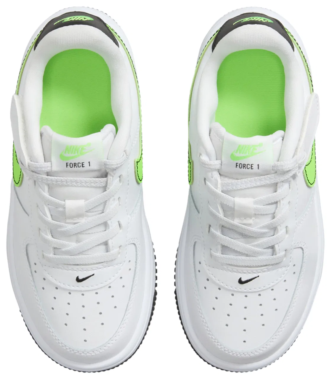 Кроссовки для мальчиков Air Force 1 Low EasyOn Nike, цвет White/Green Strike/Black — фото 4