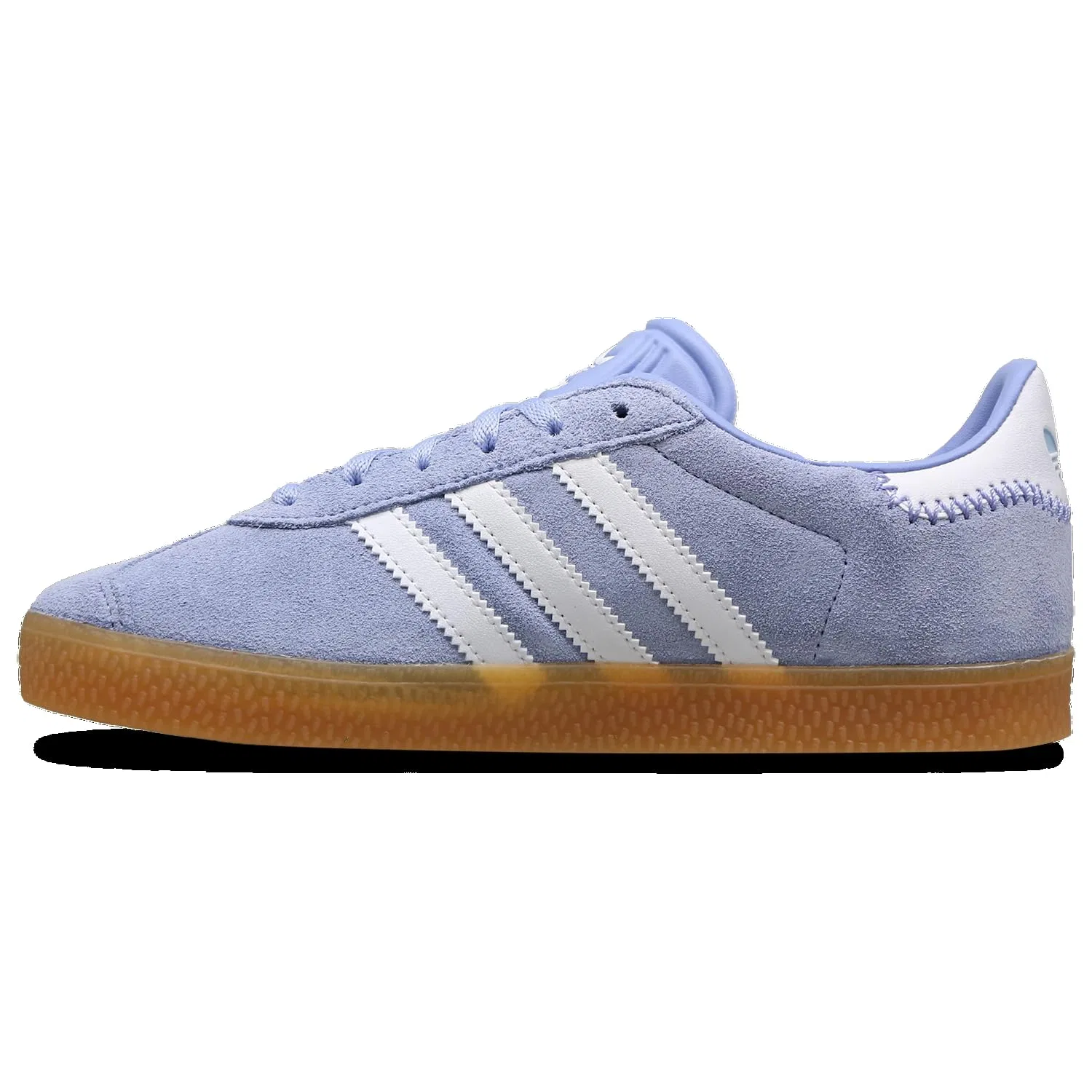 Детские кроссовки для мальчиков с замшевым верхом Gazelle Adidas, Sky Blue White — фото 2