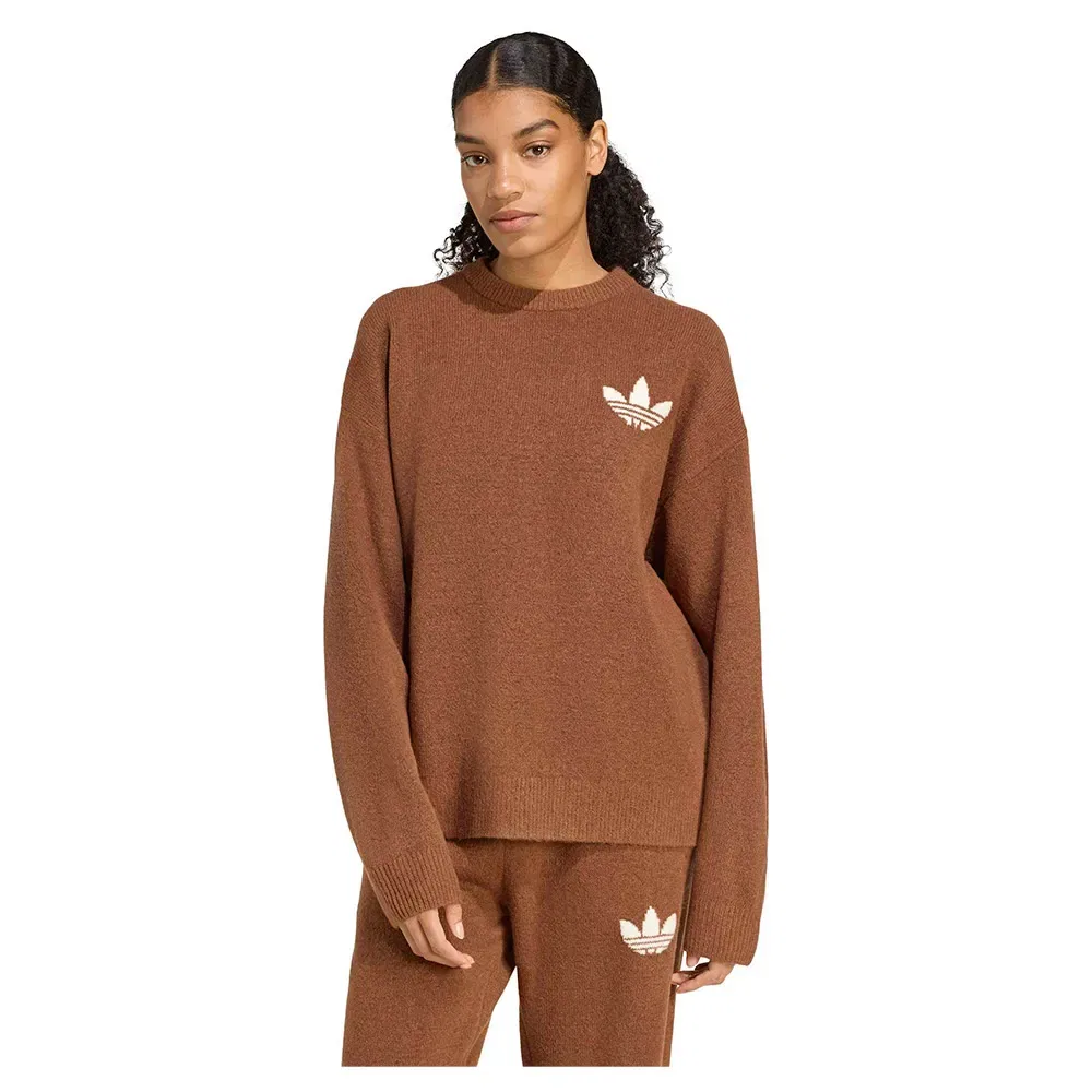 Толстовка трикотажная Adidas Originals, коричневый