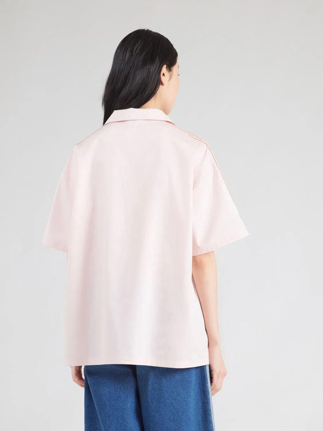 Блузка Adidas Originals RESORT пастельно-розового цвета — фото 4