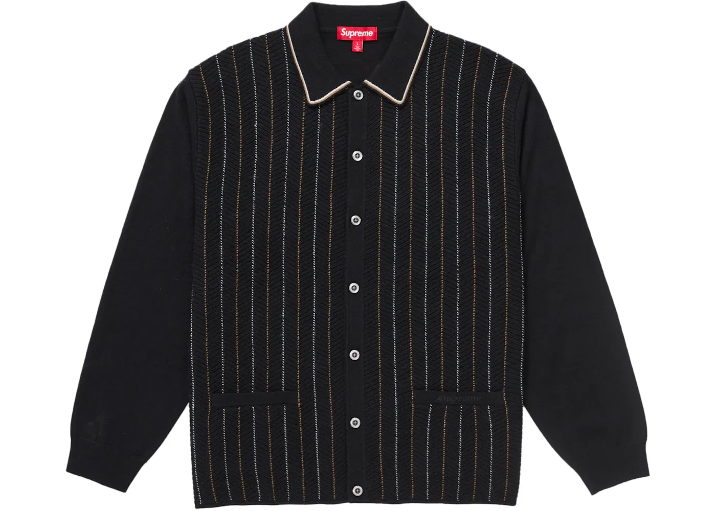Мужской кардиган из елочки Cardigan Supreme, Black
