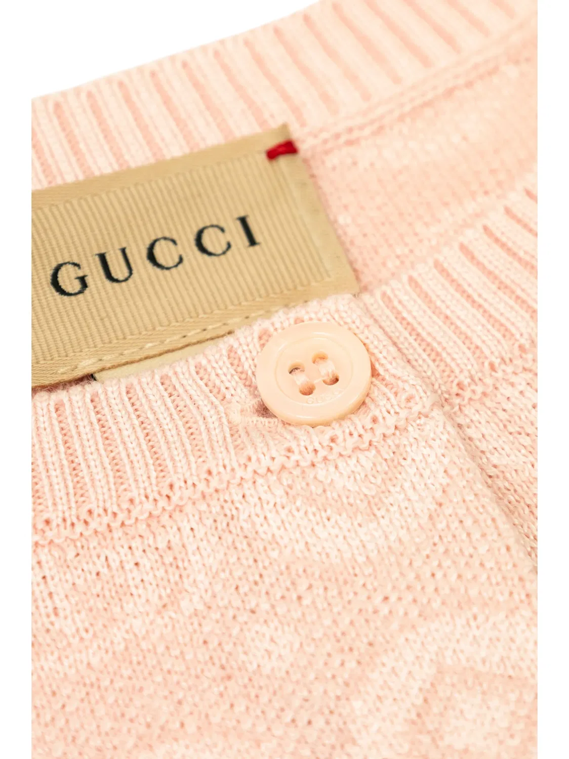 Кардиган с двойным G Gucci, розовый — фото 2