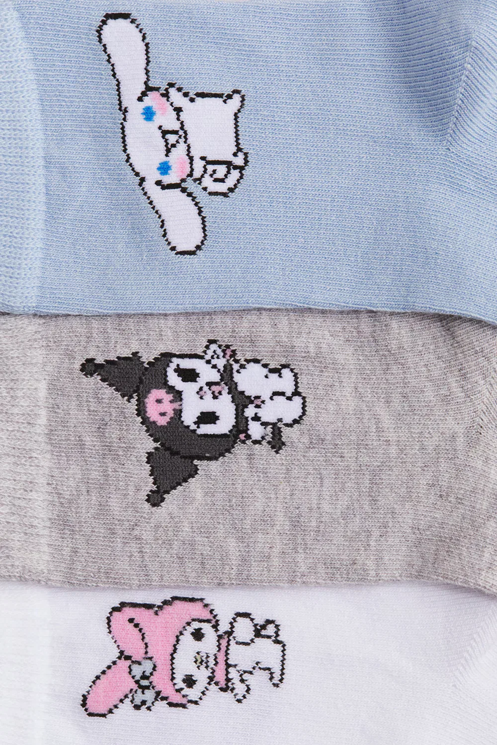 Набор из 5 носков с рисунком H&M, Hellrosa/Hello Kitty — фото 3