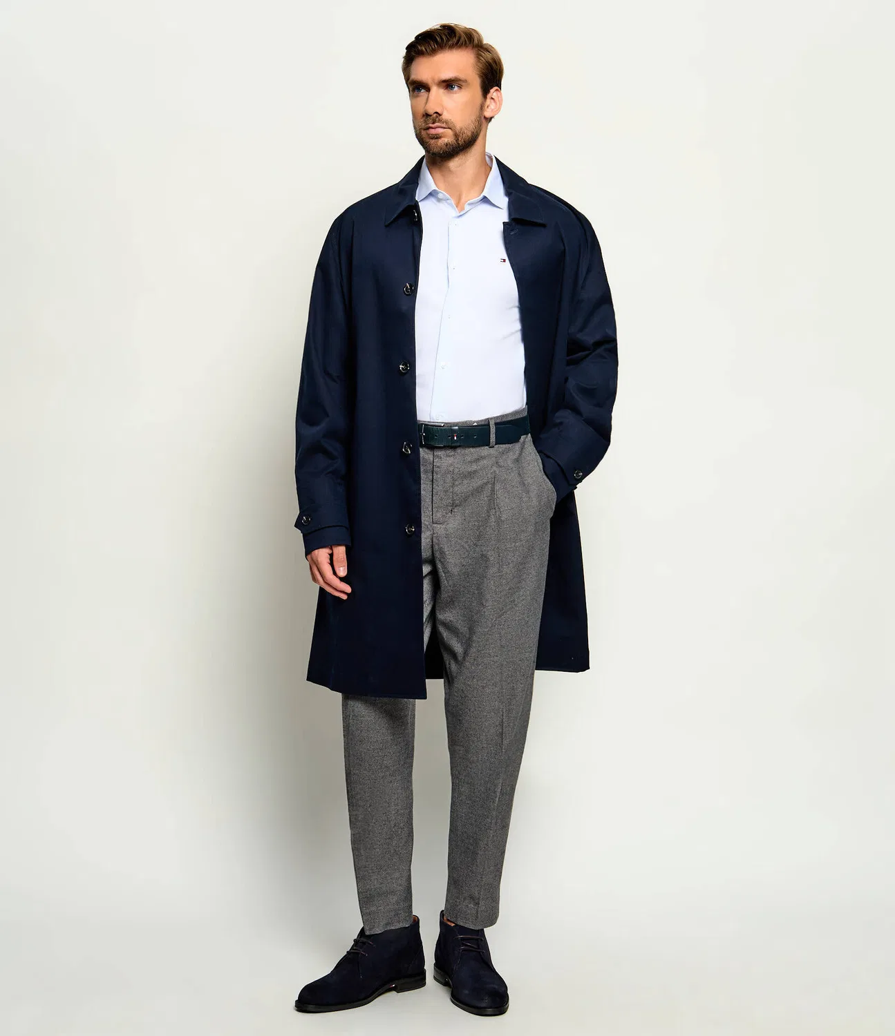 Рубашка с жаккардовым узором Tommy Hilfiger, Azzurro — фото 2