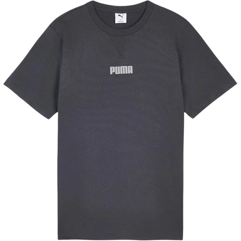 Детская футболка с круглым вырезом и прямым кроем PUMA, Dark Gray
