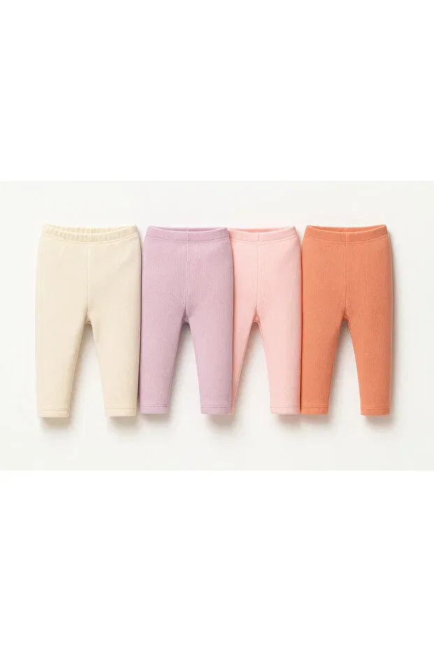 Детские леггинсы для девочек хлопковые Basics Tinytrends, Multicolor
