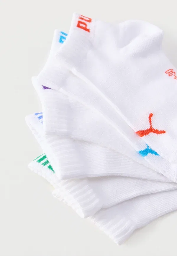 Носки из хлопка Quarter unisex 6 pack - sneaker socks Puma, Multi-coloured, мультиколор — фото 2