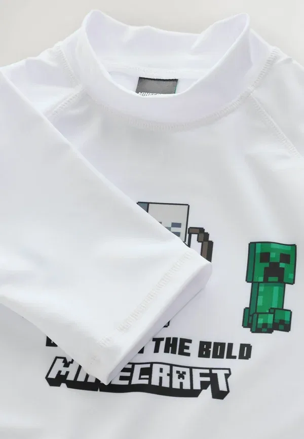 Футболка с принтом Minecraft, Regular Fit, Next, White, белый — фото 2