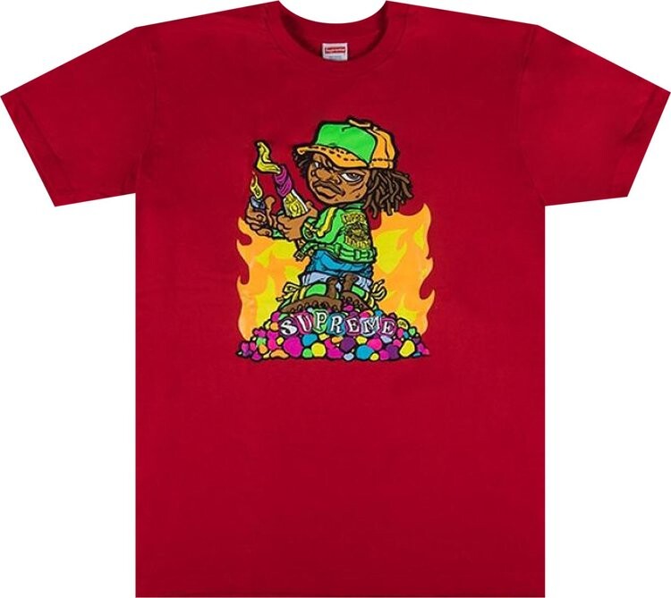 

Футболка Supreme Molotov Kid Tee 'Red', красный