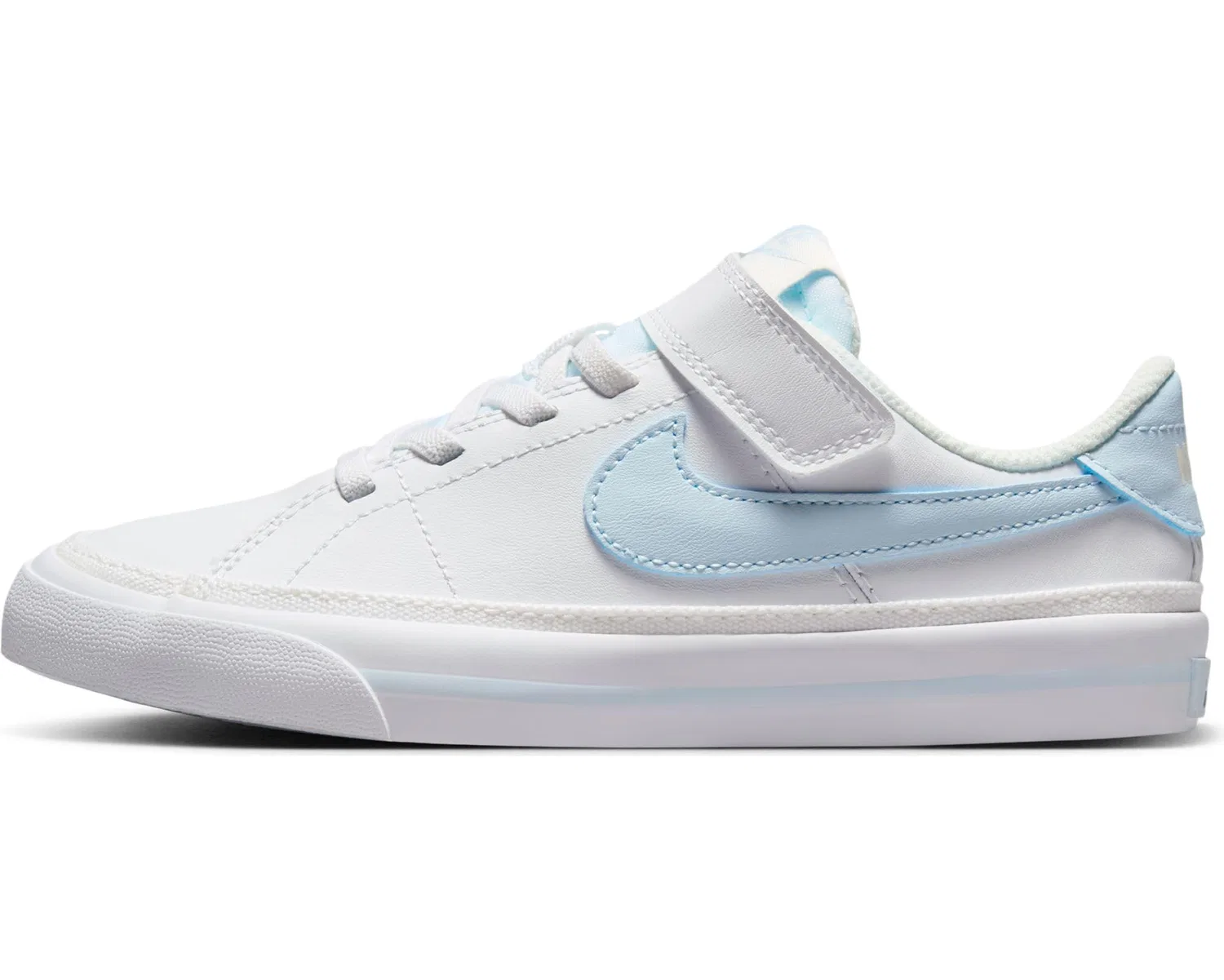 Детские кроссовки для мальчиков с классическим теннисным стилем NIKE Court Legacy Shoe - Child/a NIKE, White Blue Tint Sail