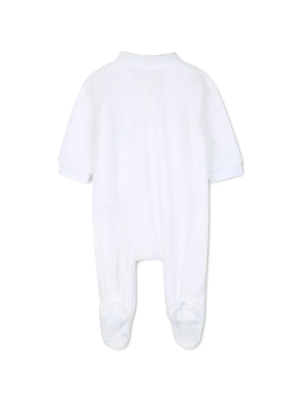 Пижама с цветочным принтом и вышитым логотипом Givenchy Kids, белый — фото 4
