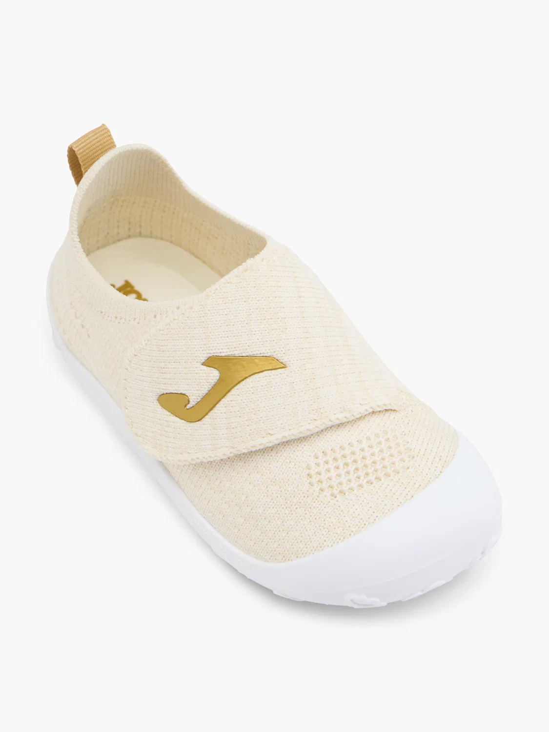 Детские кроссовки с липучками Joma, бежевый — фото 2