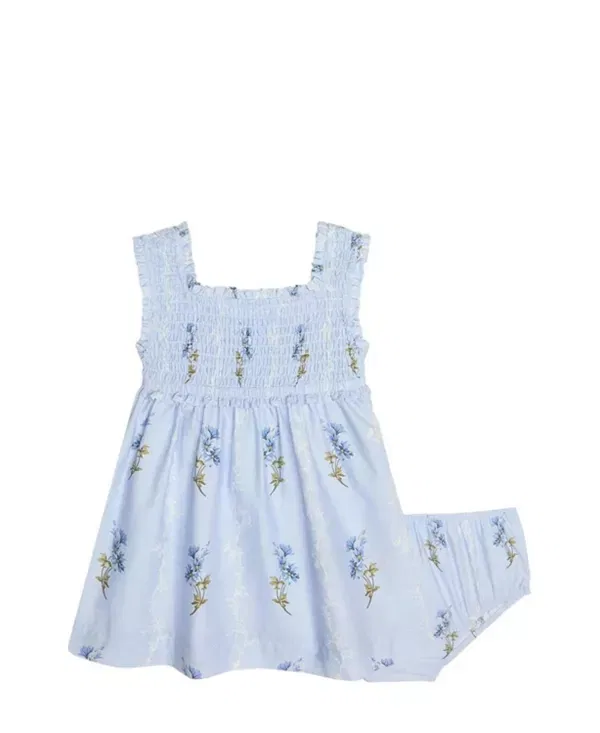 Детское платье для девочек с квадратным вырезом Tiny Nora Nap Dress Hill House Home, Bluebell Waltz — фото 4