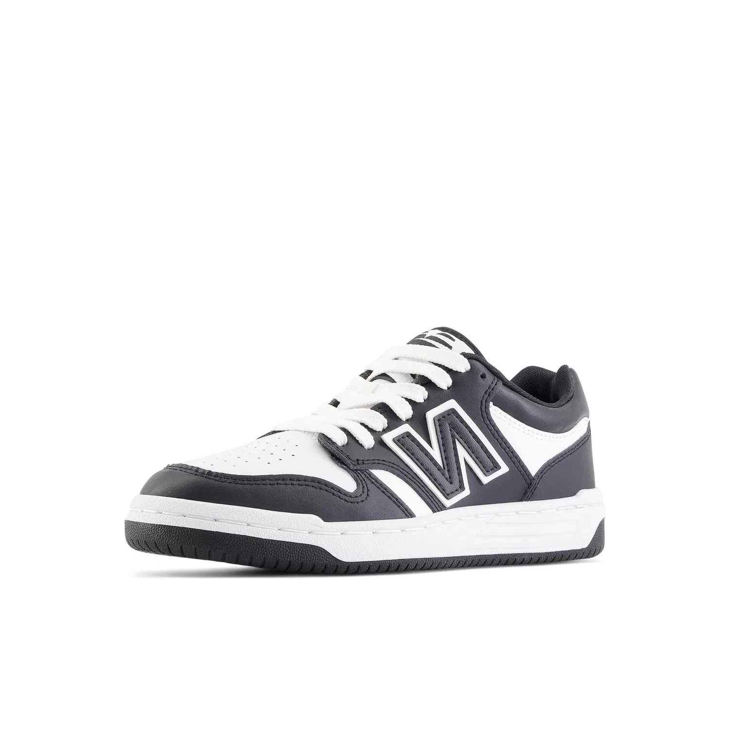 Детские кроссовки для мальчиков с закрытой шнуровкой 480 Cm New Balance, Black White Bw