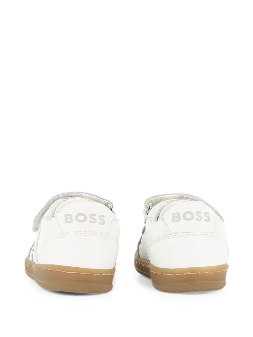 Кроссовки на липучках с логотипом Boss Kidswear, белый — фото 3