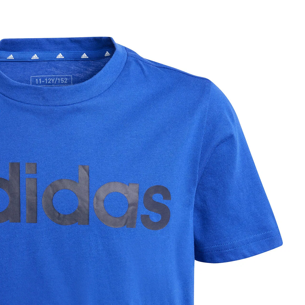 Детская футболка с длинным рукавом Linear Logo Adidas, Blau — фото 3