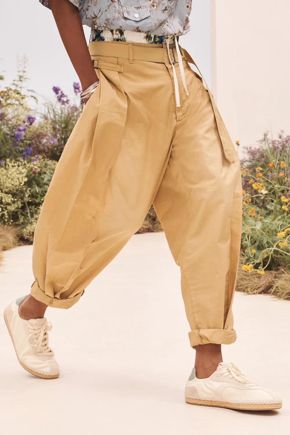 Штаны PLTD BLLN ZARA, camel — фото 3