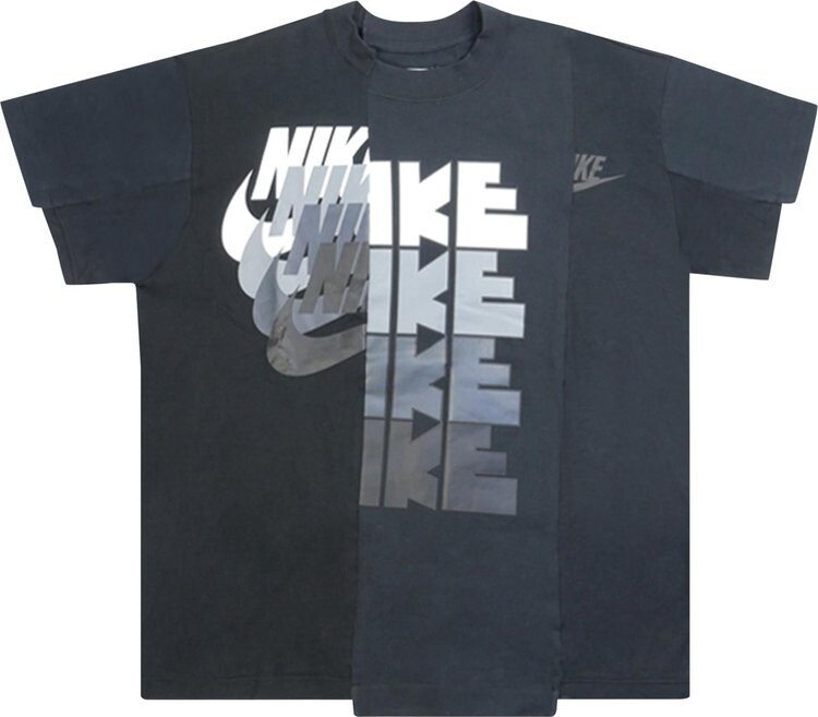 

Футболка Nike x Sacai Hybrid T-Shirt 'Black', черный