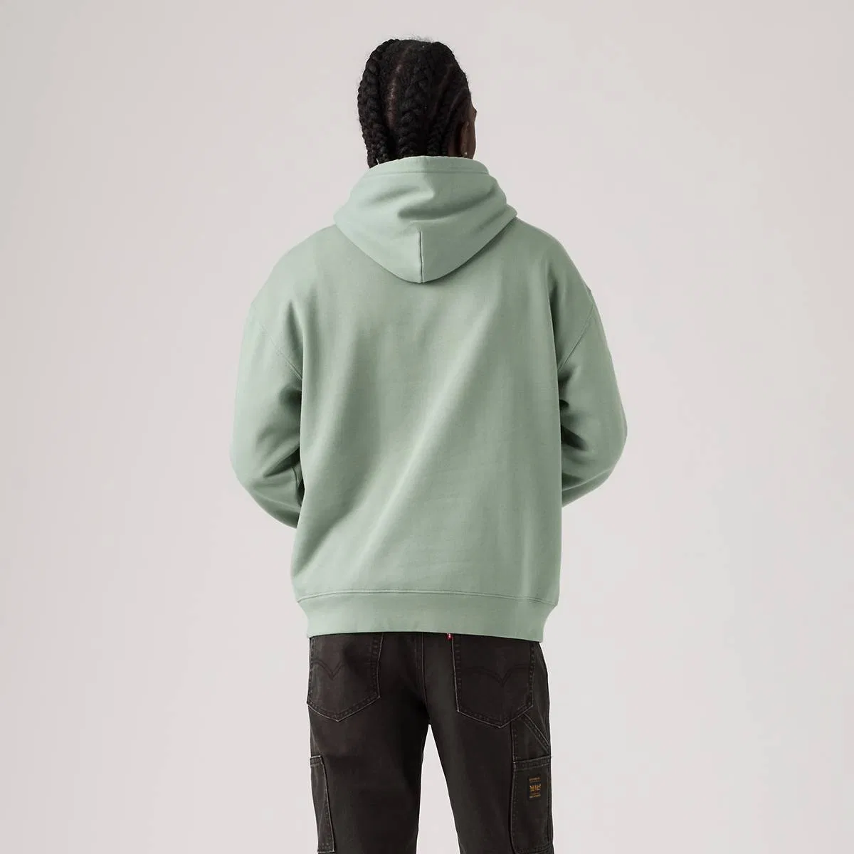 Рабочая толстовка с капюшоном Levi's, Chinois Green - Green — фото 4