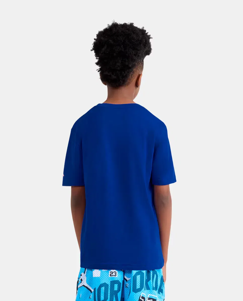 Детская футболка с коротким рукавом JDB Jumpman Grid Blur Jordan, Azul — фото 2