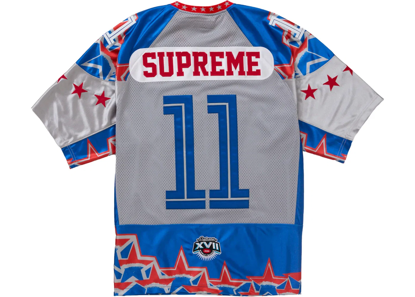 Мужская футбольная джерси с принтом Supreme Stars Jersey Supreme, Royal — фото 2