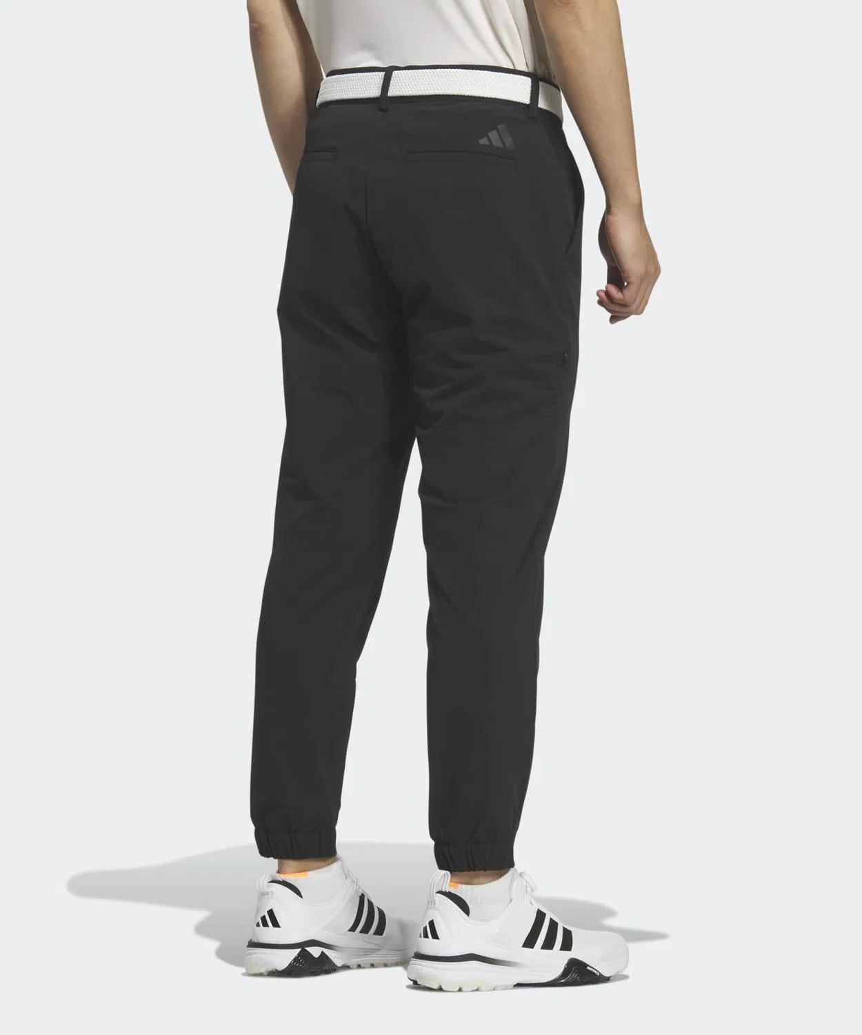 Мужские джоггеры с двойным плетением для гольфа, 0/10, Adidas, Black — фото 2