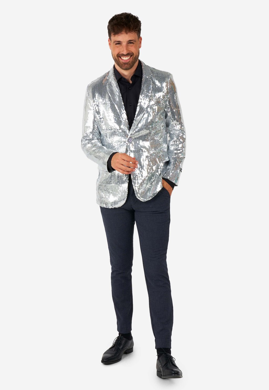 

Пиджак SEQUINS Suitmeister, серебристый