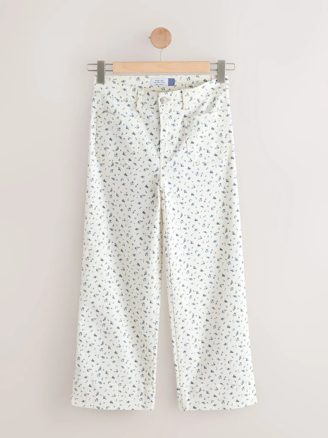 Джинсы укороченные с принтом, модель Ditsy Print Next, цвет Ecru Ditsy Print — фото 4