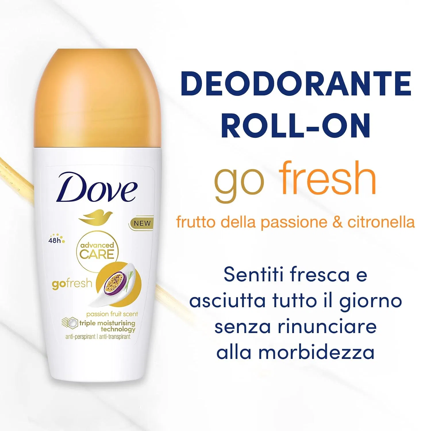 Дезодорант-антиперспирант Dove Advanced Care Passion Fruit, 50 мл — фото 3
