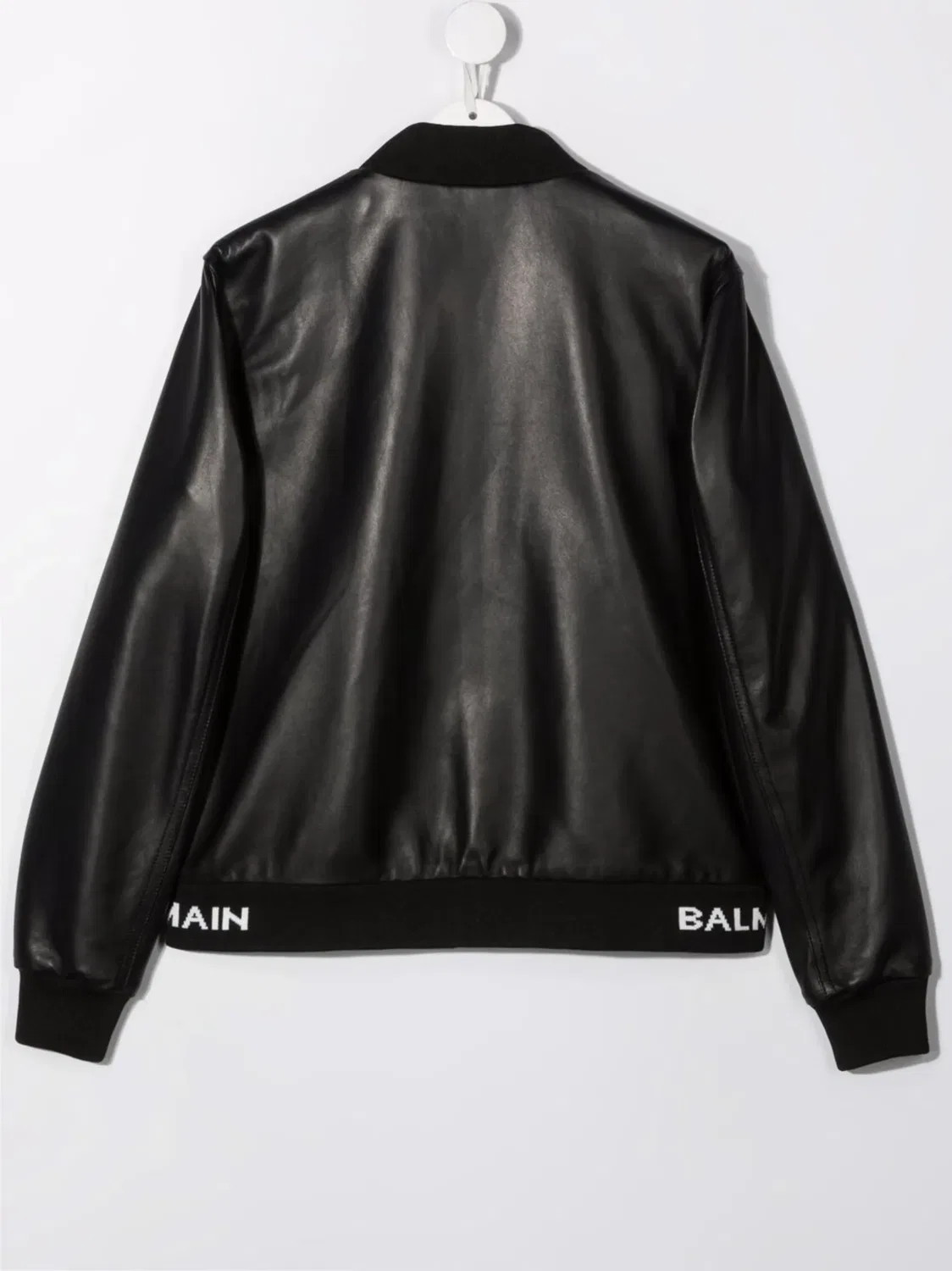 Бомбер на молнии Balmain Kids, черный — фото 2
