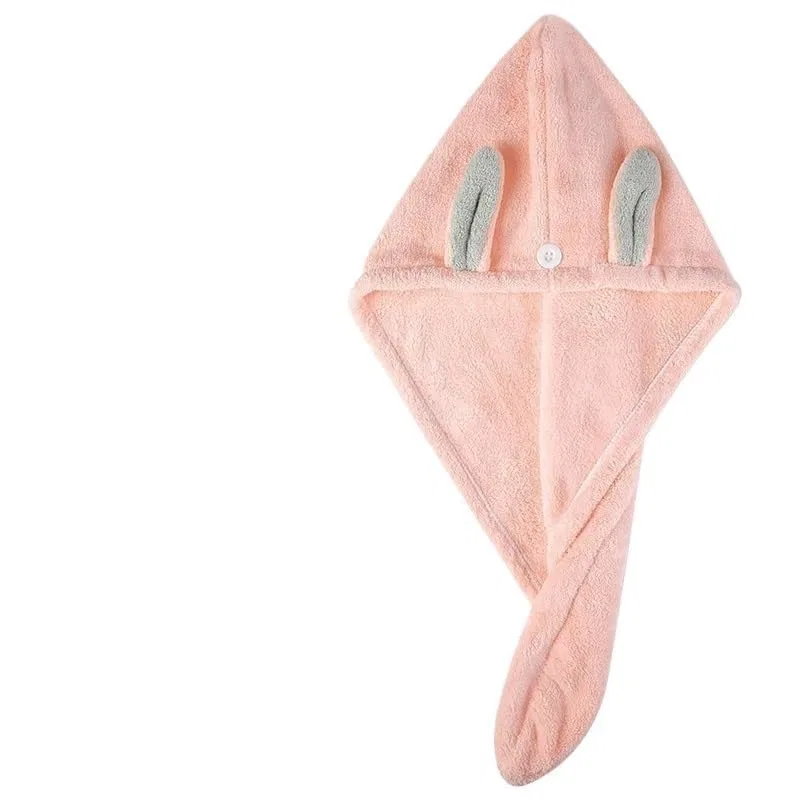 Шапочка для душа регулируемая, AD-BCrbgen, одна, 50 г, Pink rabbit ears