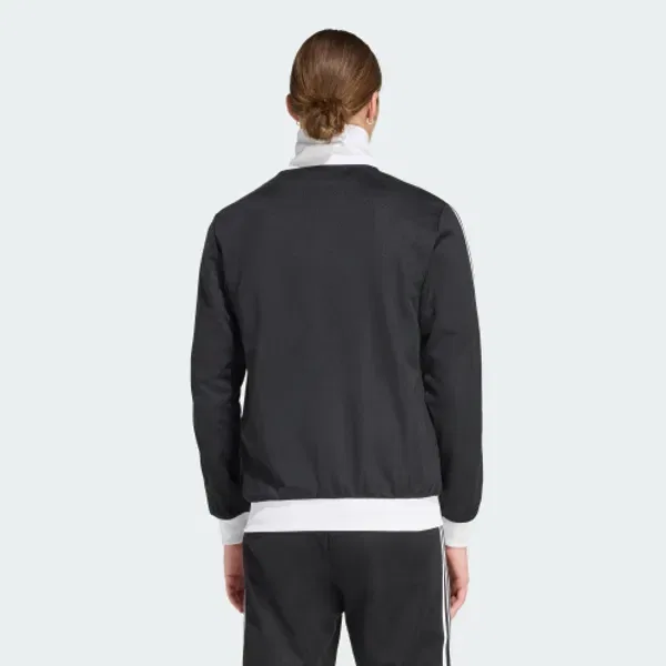 Тренировочная куртка классическая, slim fit, Adidas, черный, белый — фото 3