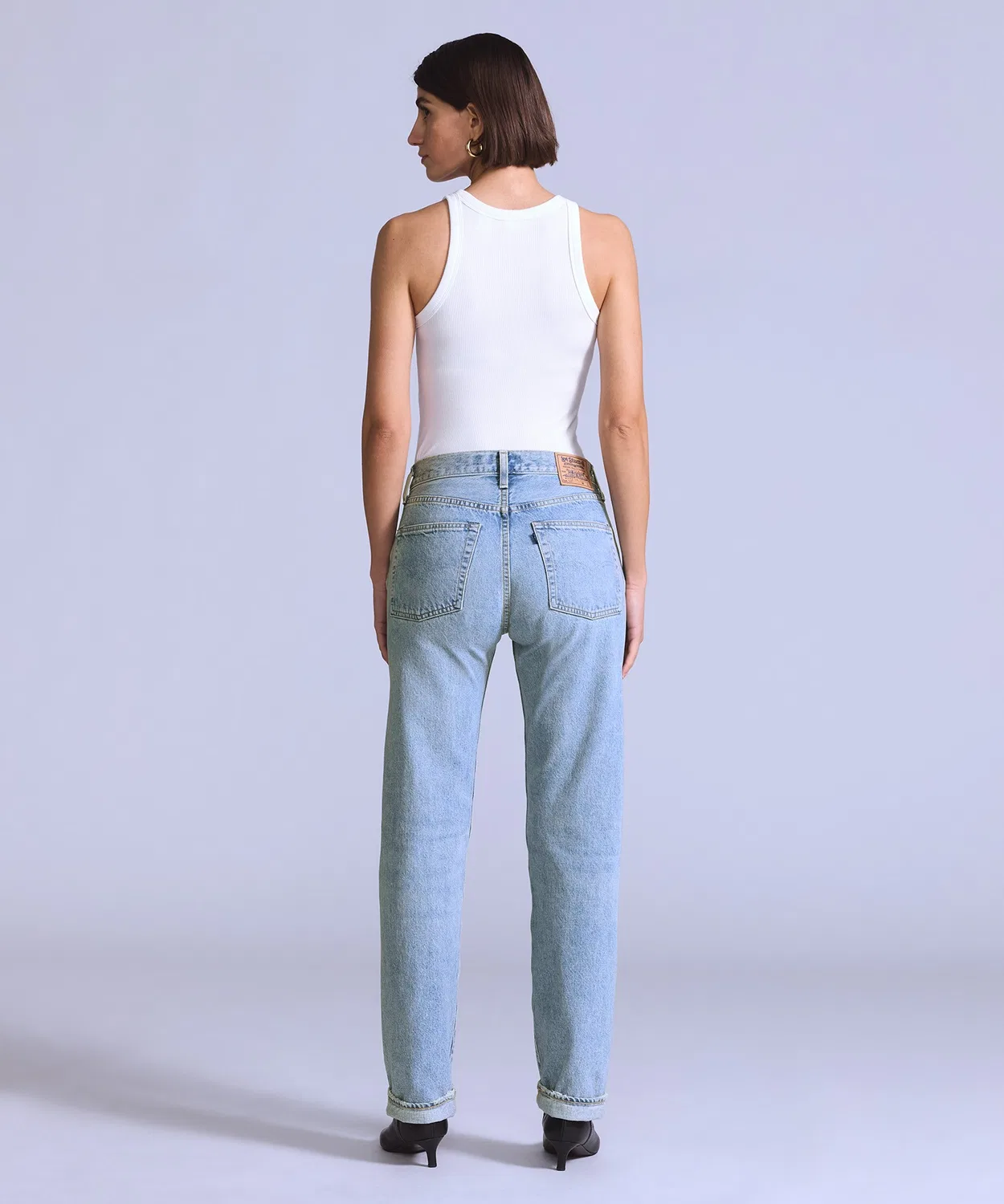 Женские джинсы с taper-силуэтом 501 '70S MADE IN JAPAN Levi's, Light Indigo Blue — фото 4