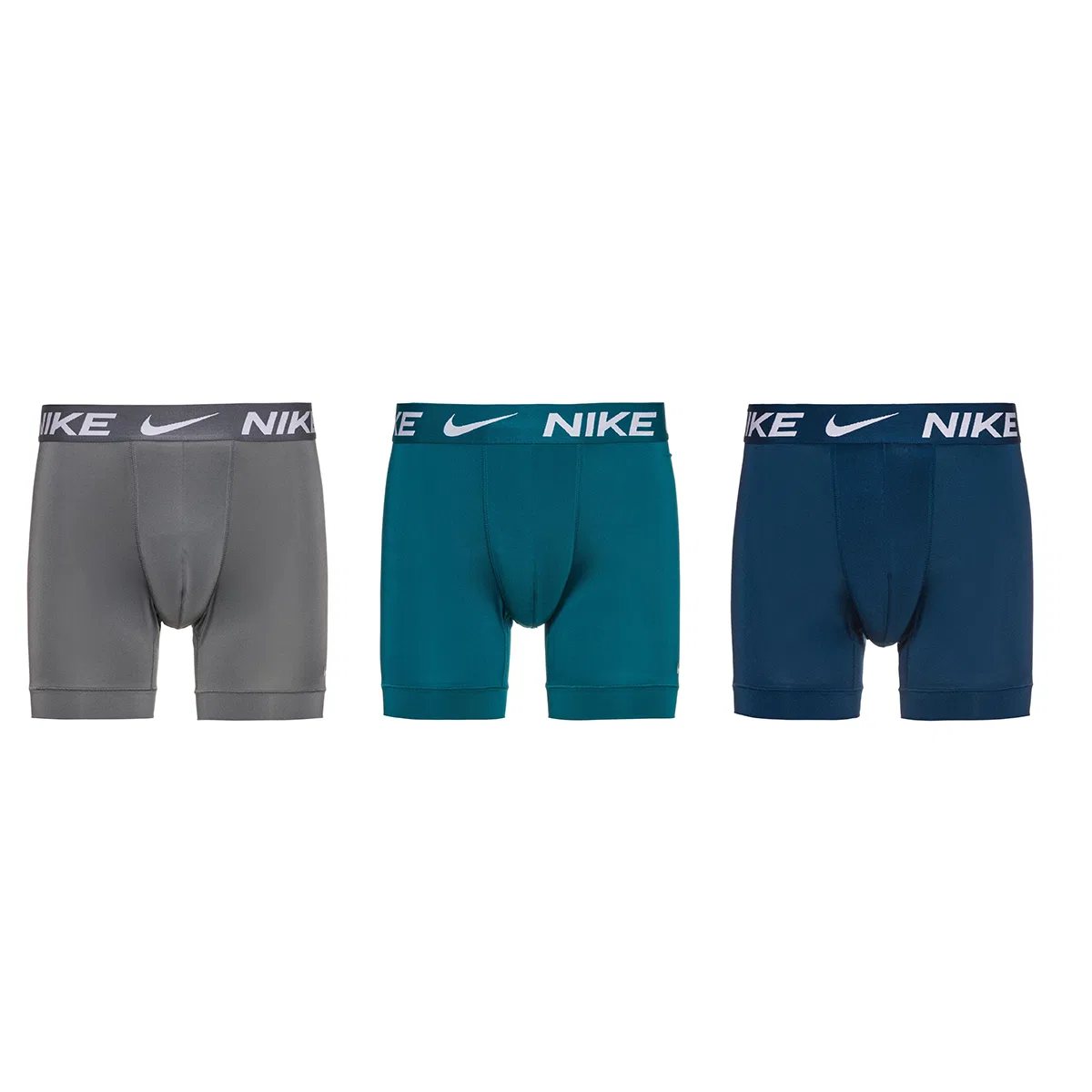 Мужские боксеры с длинным рукавом, комплект из 3 штук, Nike, Bright Spruce Green/Wolf Gray/Vintage Navy/Bright Spruce/Wolf Grey/Valerian