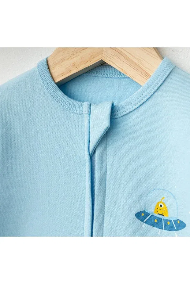 Детский комбинезон с длинным рукавом Basics Crazy Baby, Blue — фото 2