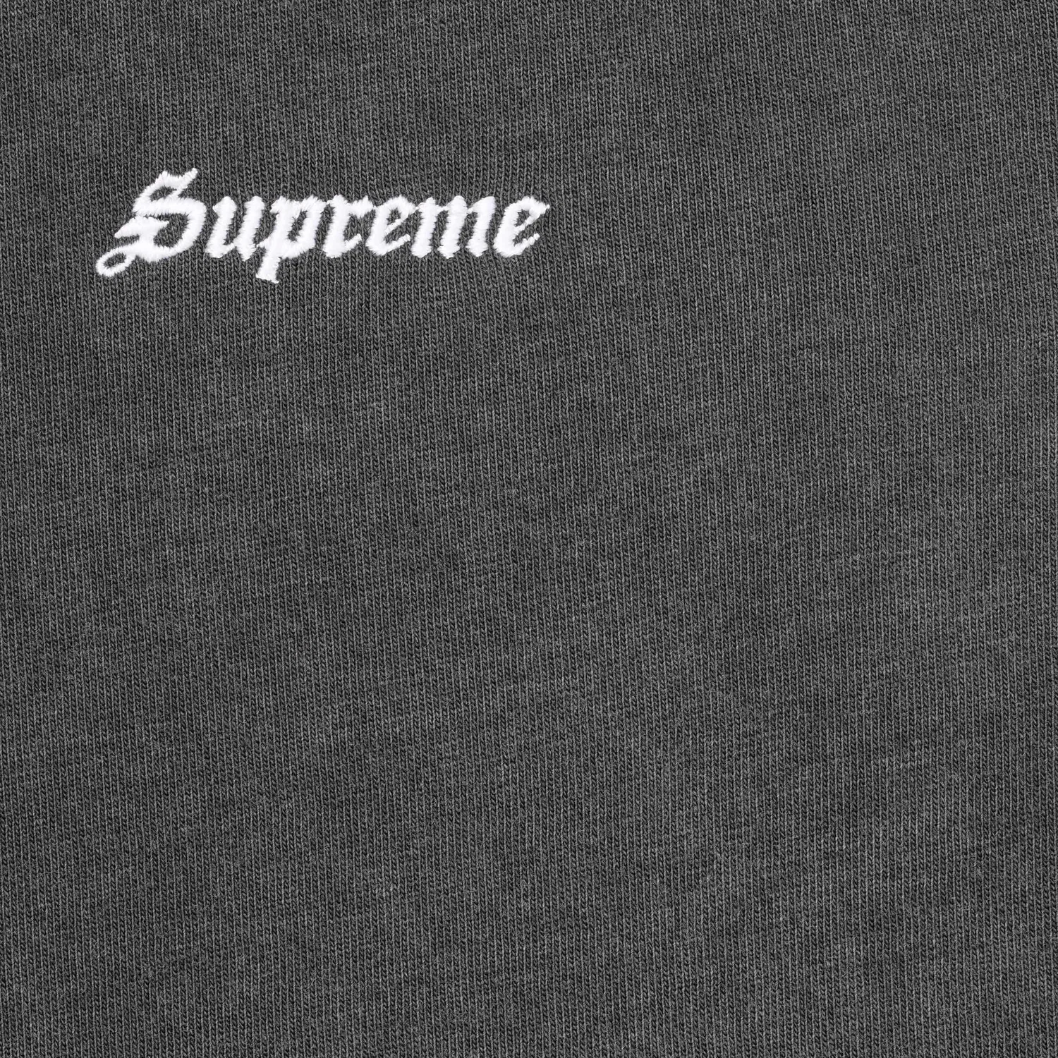 Футболка Supreme с коротким рукавом, выстиранная, черный — фото 2