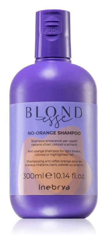 

Питательный шампунь шампунь нейтрализующий красные оттенки Inebrya BLONDesse No-Orange Shampoo