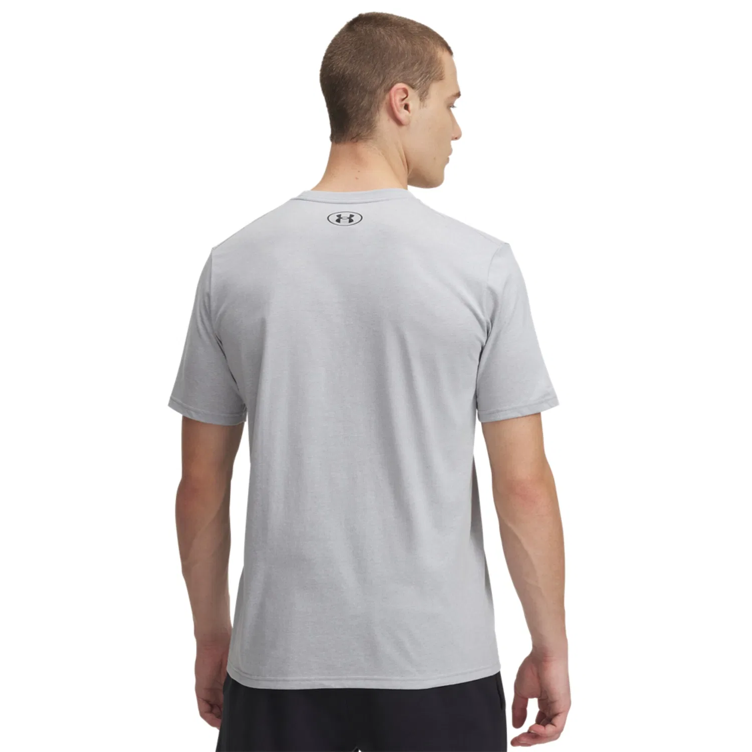 Детская хлопковая футболка с логотипом Under Armour, Light Gray — фото 3