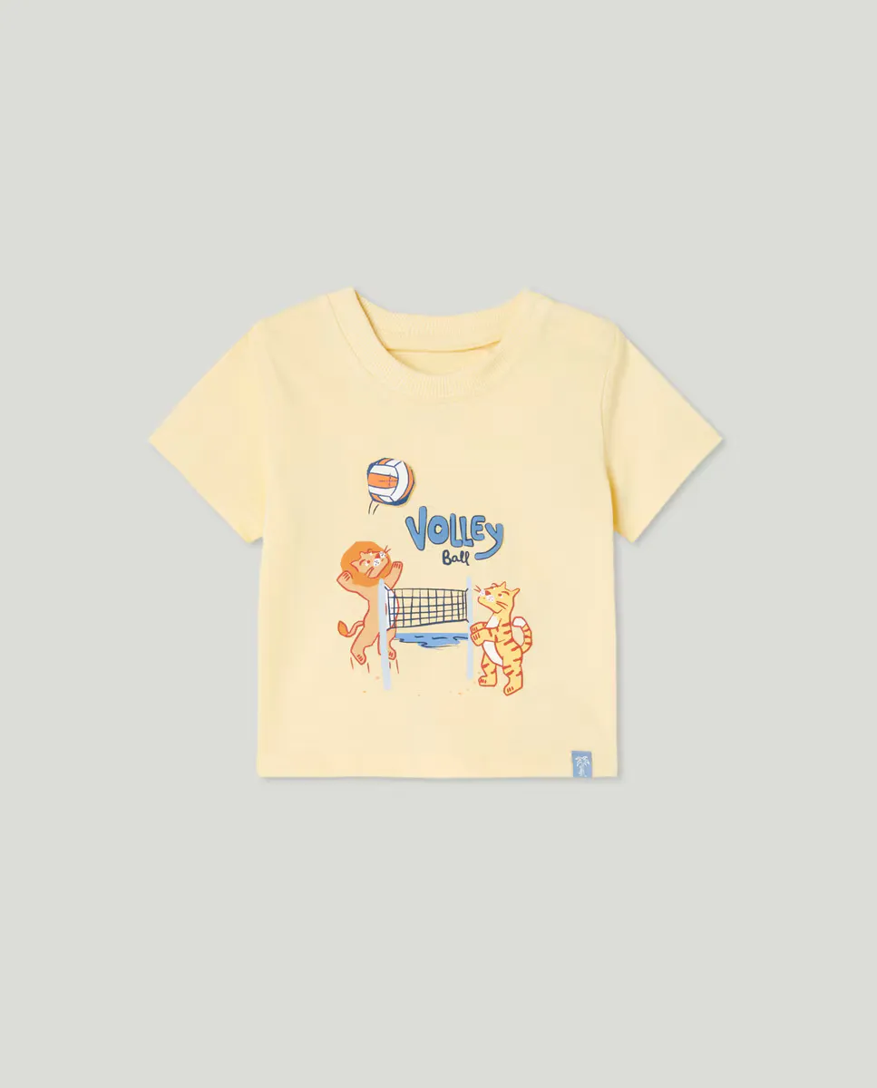

Футболка с короткими рукавами для мальчика Baby El Corte Inglés, желтый