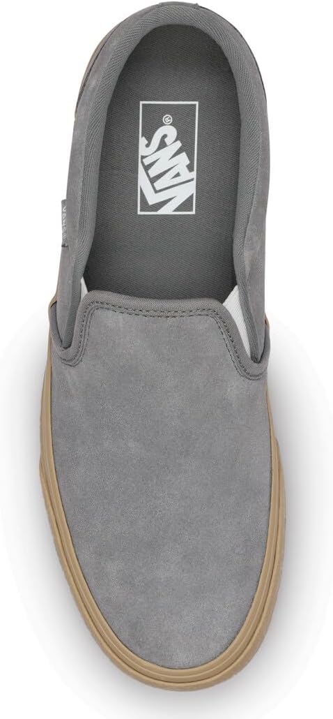 Кроссовки Vans Men's Asher Slip-On Shoe, Crepe Frost Gray — фото 2