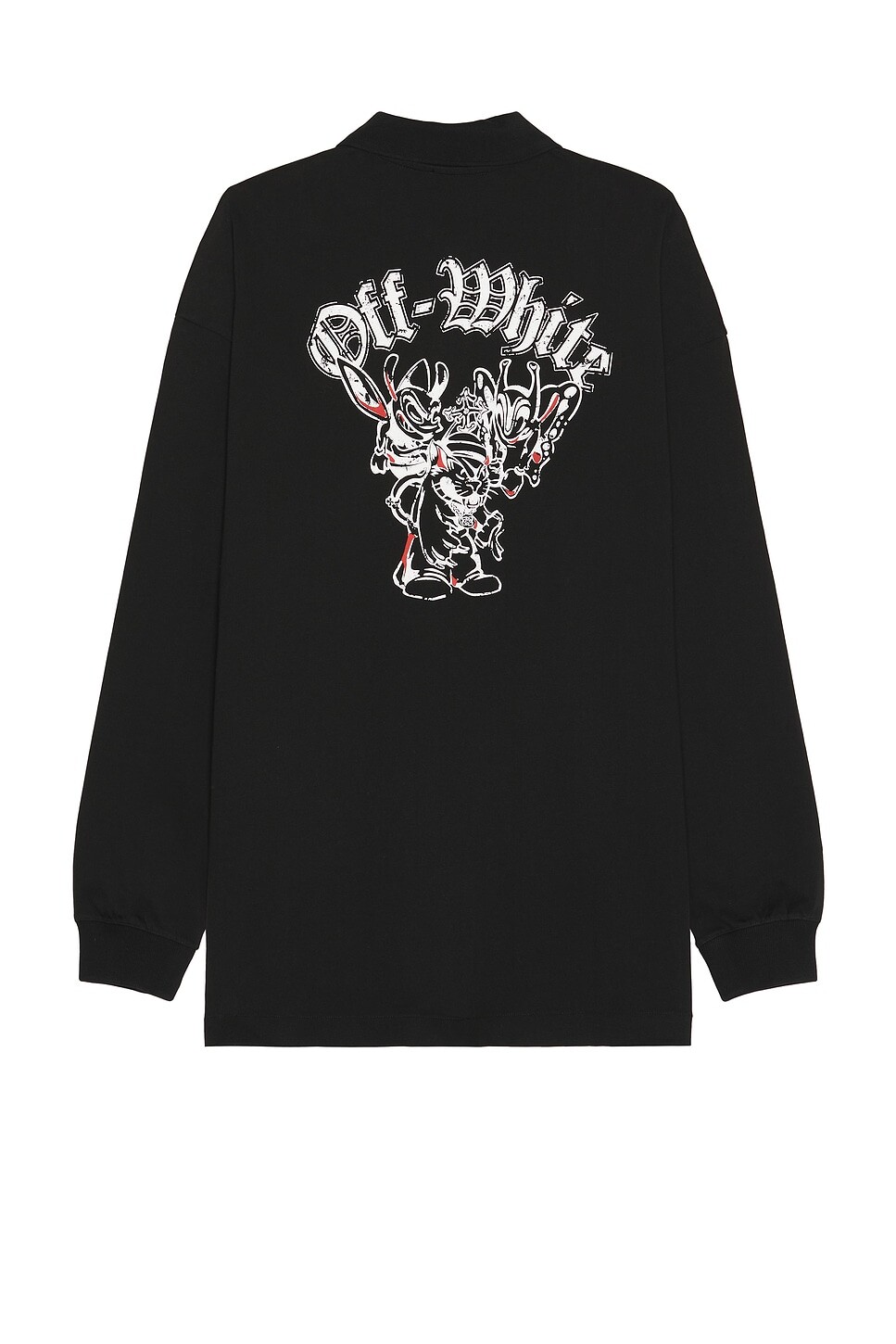 

Поло с длинными рукавами Off-White, черный