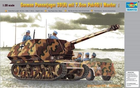 

Комплект модели немецкого Panzerjager 39 (H) TRUMPETER