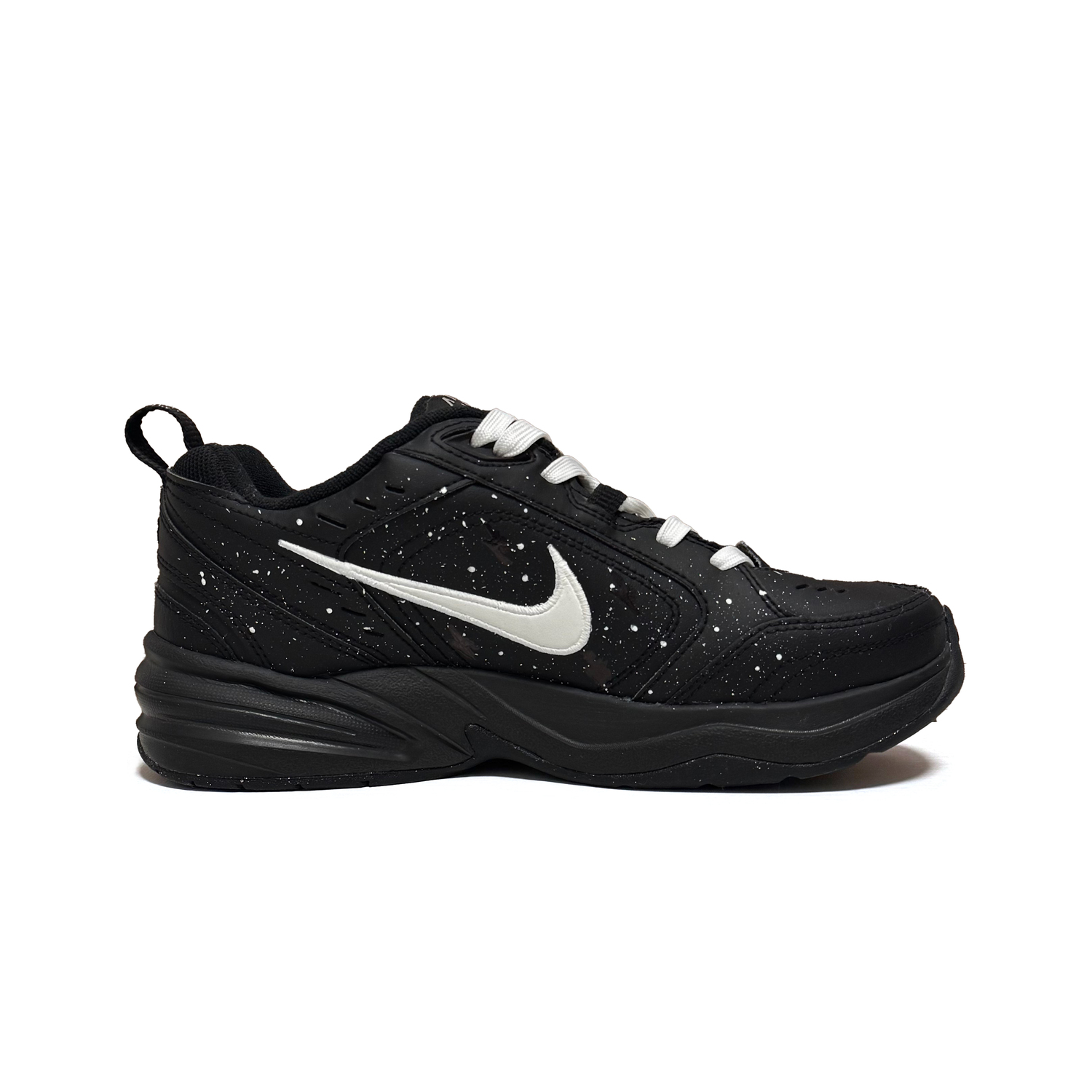 Nike Кроссовки Air Monarch 4 Radiant Starlight, износостойкие, низкие, массивные, мужские, черный с белым — фото 3