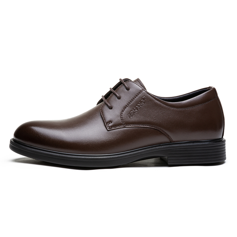 

AOKANG Мужские туфли для костюма низкие темно-коричневые, цвет Dark Brown