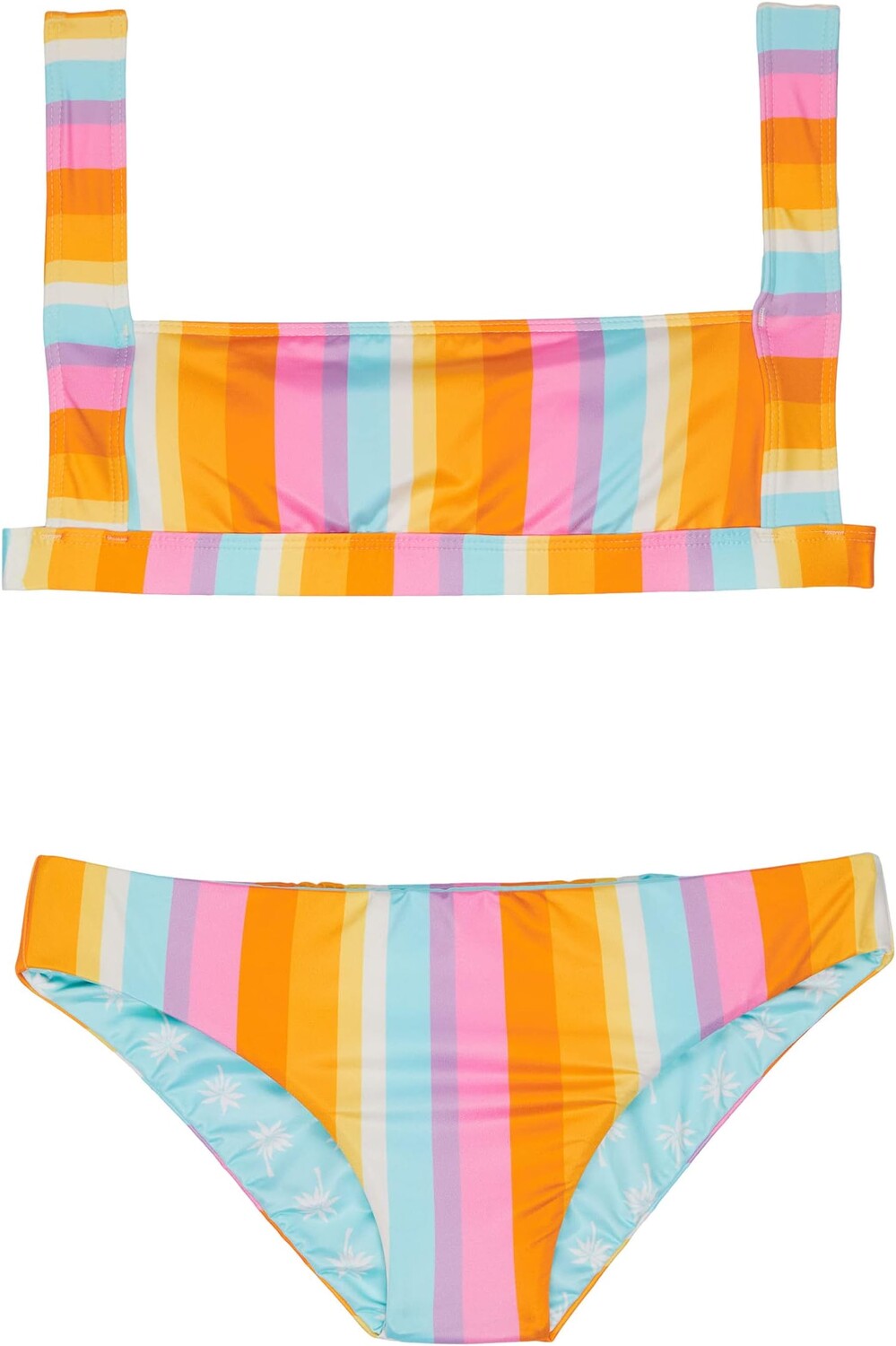 

Купальник Billabong Kids On The Bright Side Reversible Tank Set, разноцветный